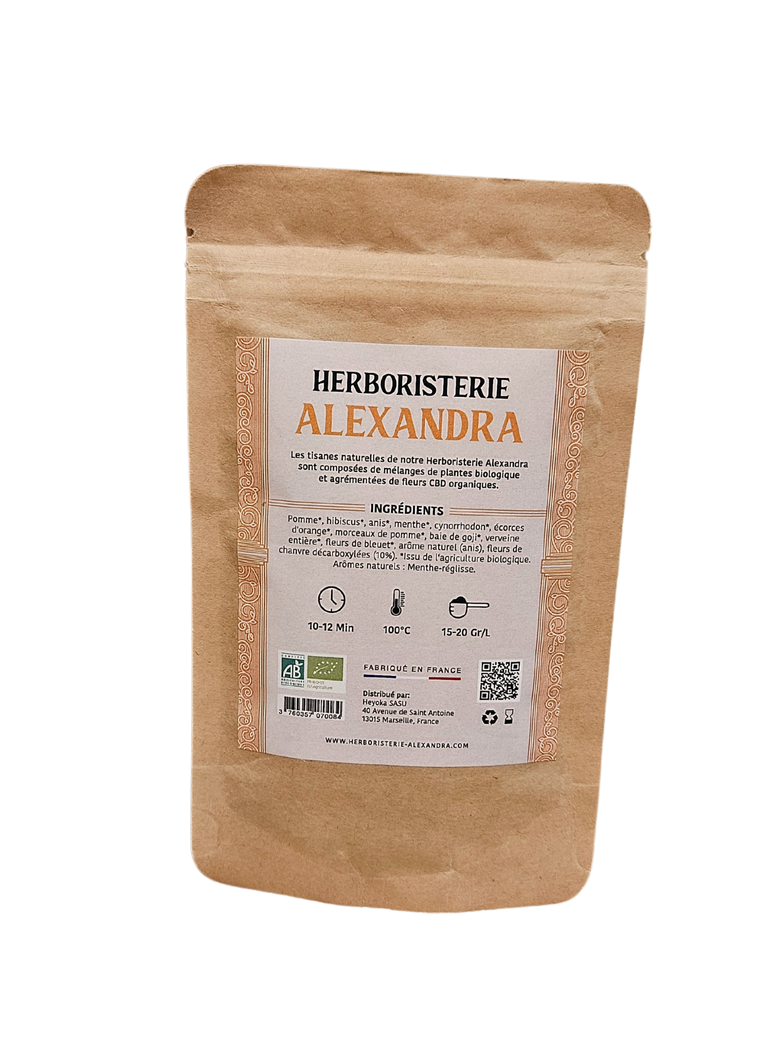 Infusion CBD anti-oxydant