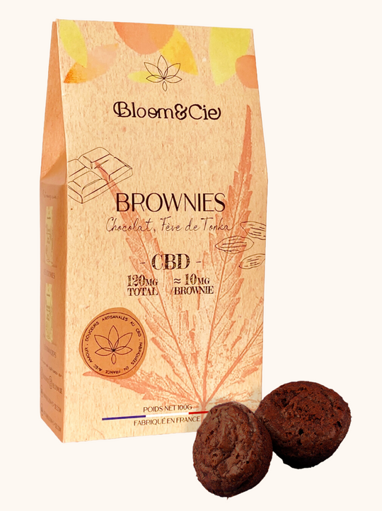 Brownies CBD chocolat fève de Tonka