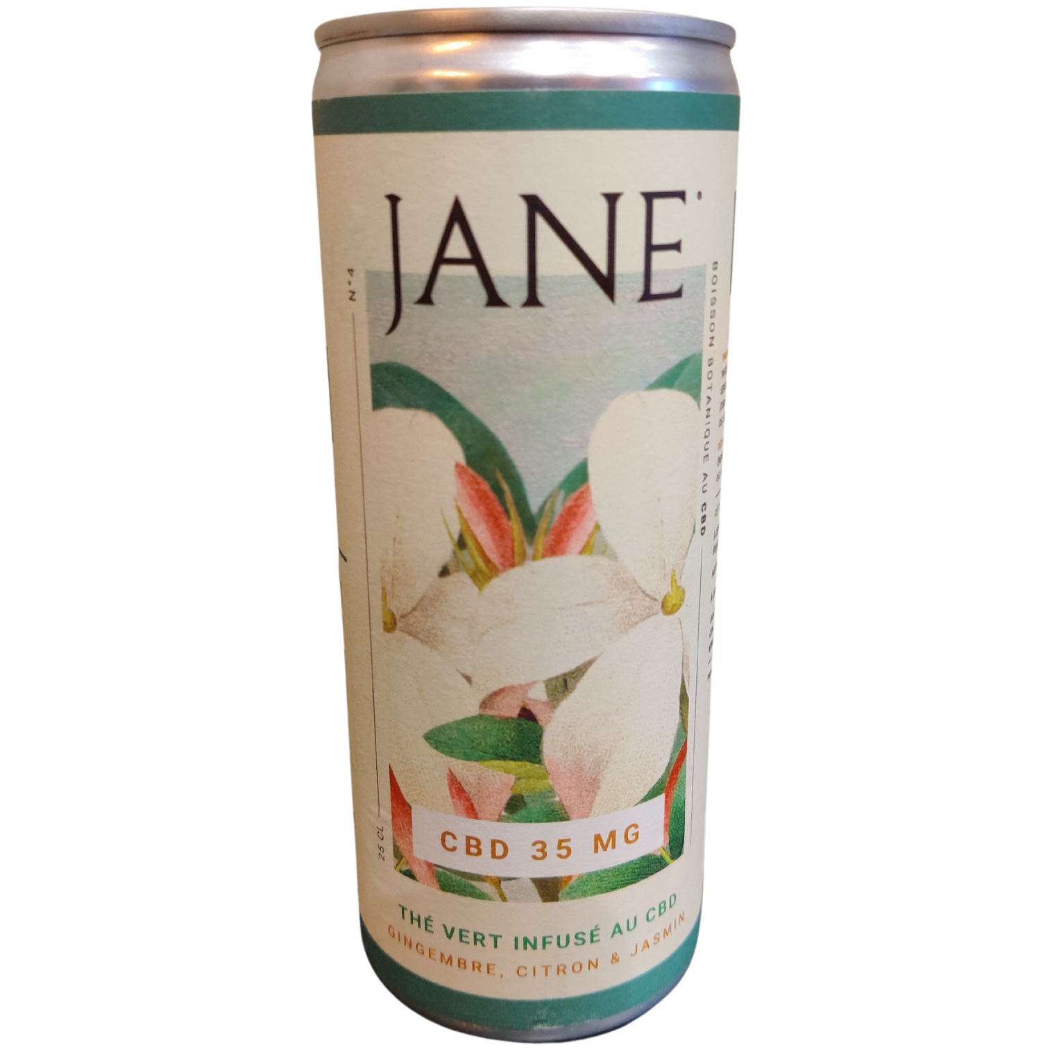 Boisson au CBD Jane Gingembre citron jasmin