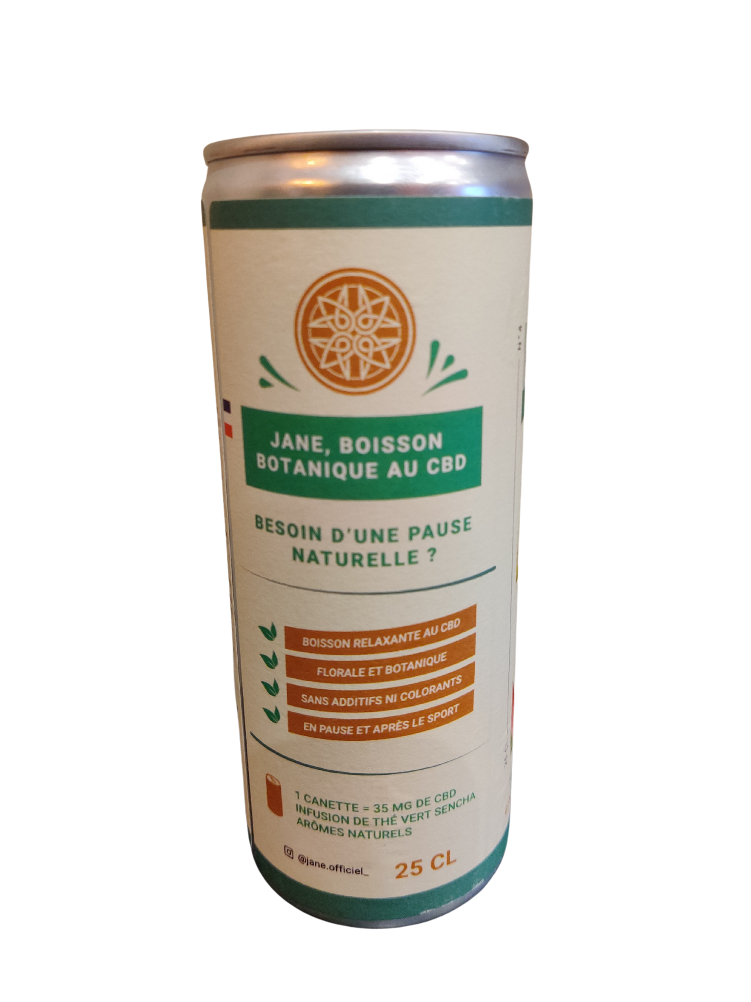 Boisson au CBD Jane Gingembre citron jasmin