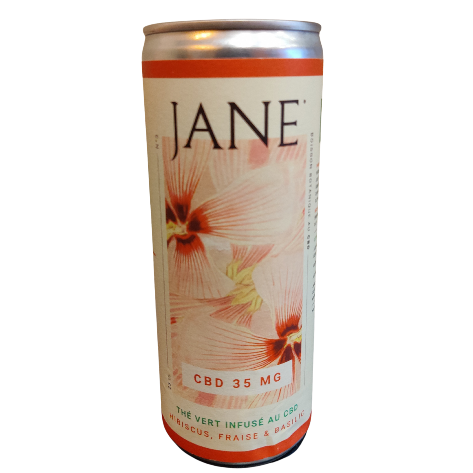 Boisson au CBD Jane Fraise Hibiscus Basilic