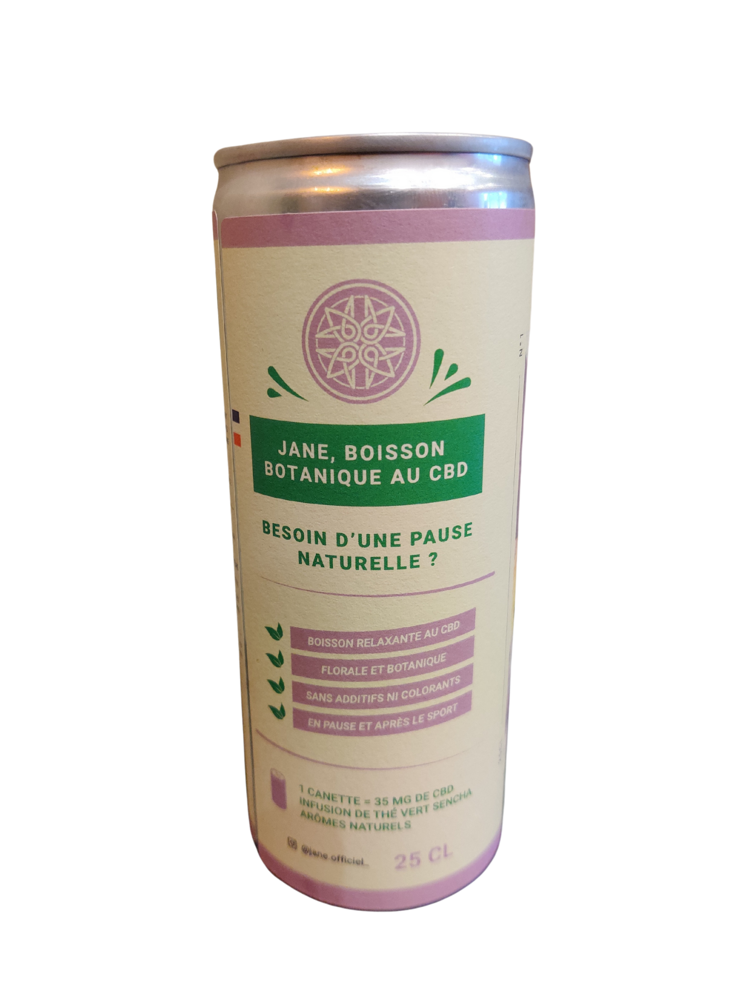 Boisson au CBD Jane violette citron