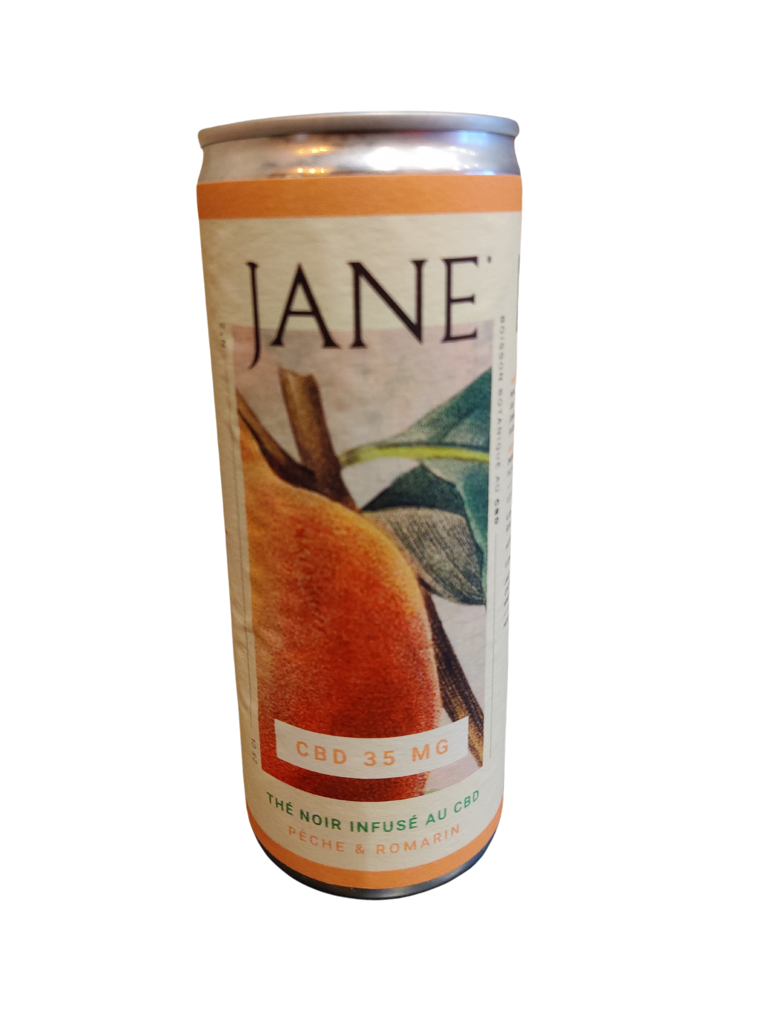 Boisson au CBD Jane pêche romarin