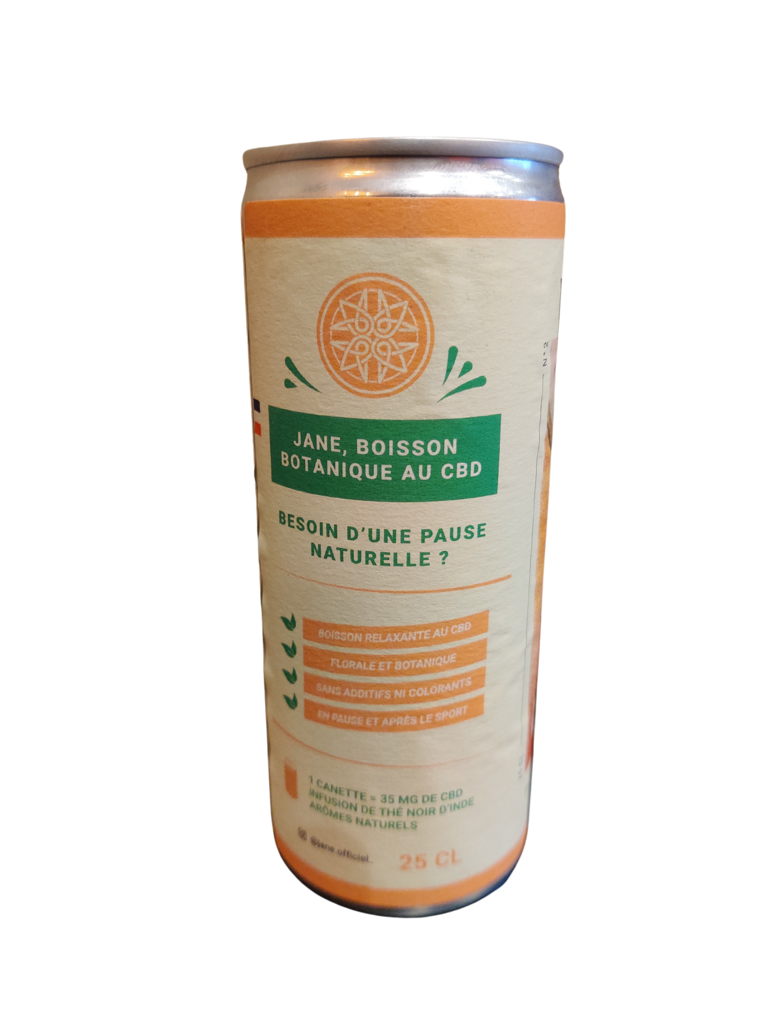 Boisson au CBD Jane pêche romarin