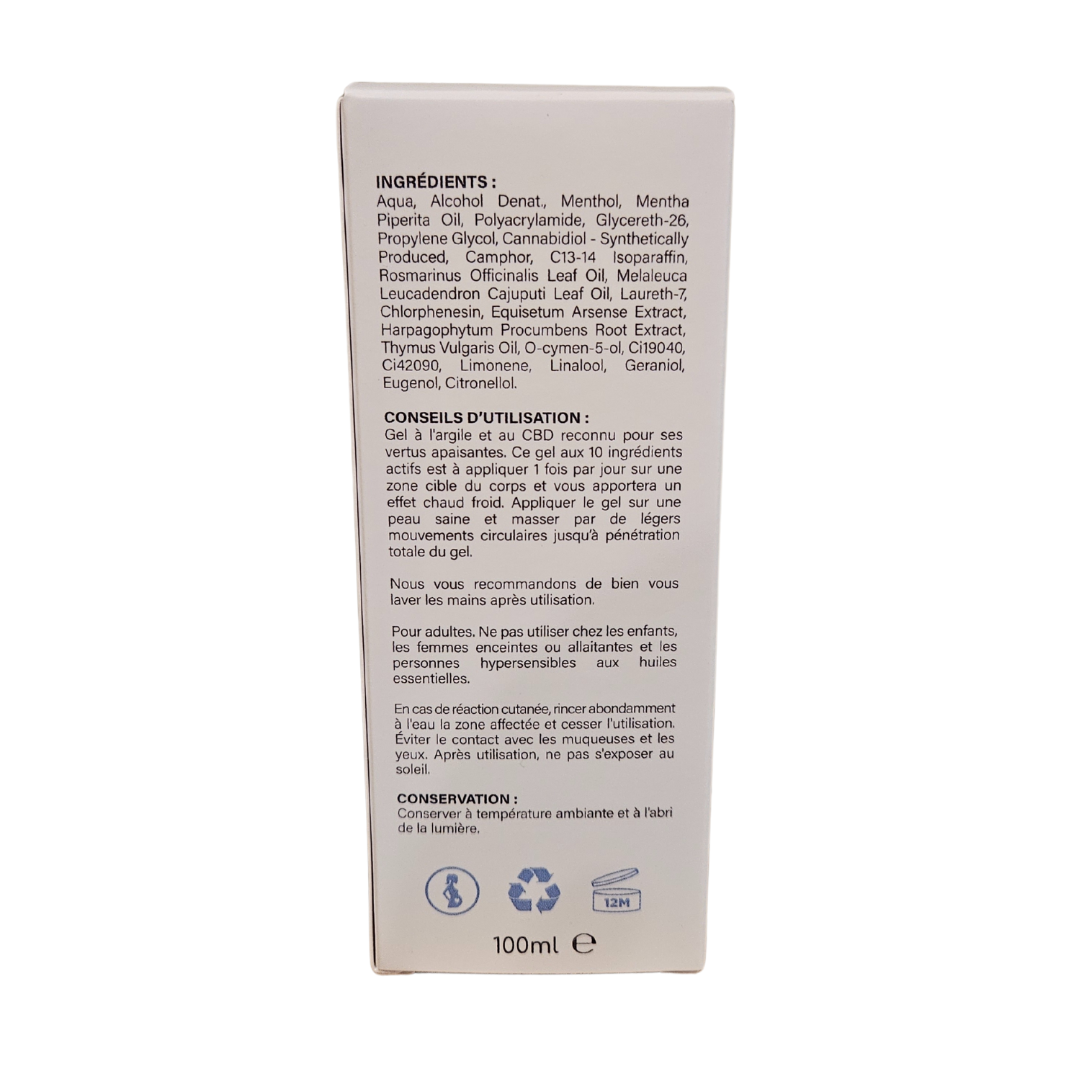 Gel 10 actifs au CBD Kanolia