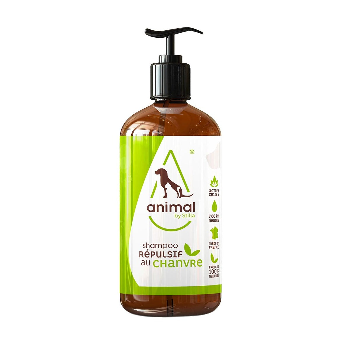 Shampooing animaux chanvre CBD démangeaison & répulsif