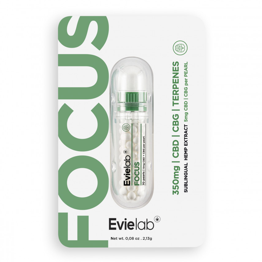 Perles CBD + CBG Evielab Focus