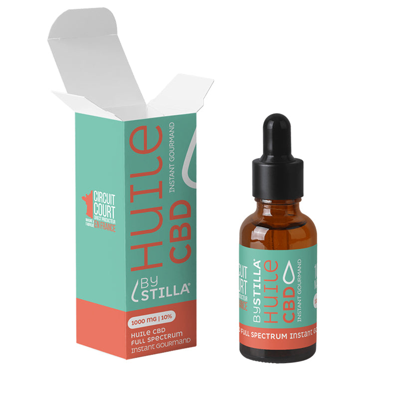 Huile CBD full spectrum poire-vanille