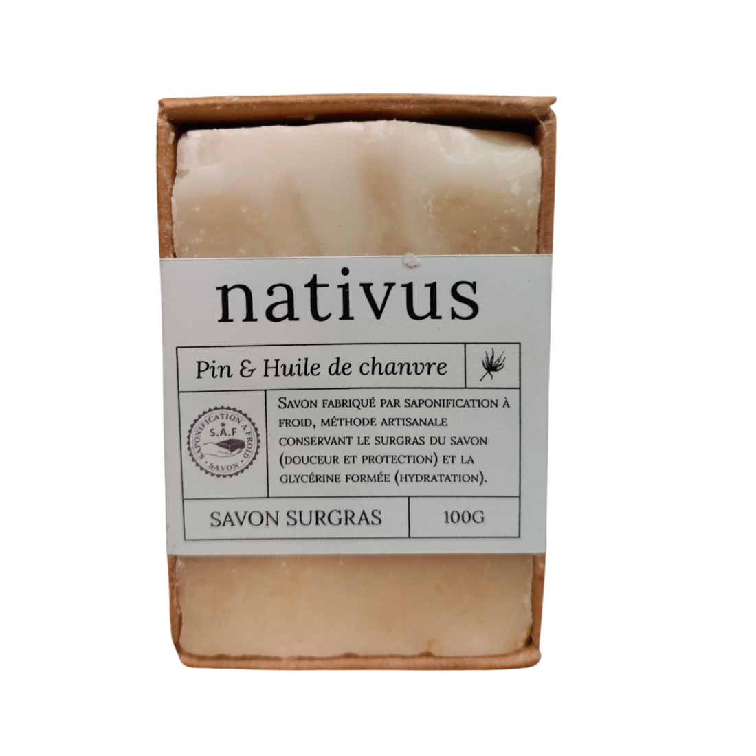 Savon surgras pin &amp; huile de chanvre