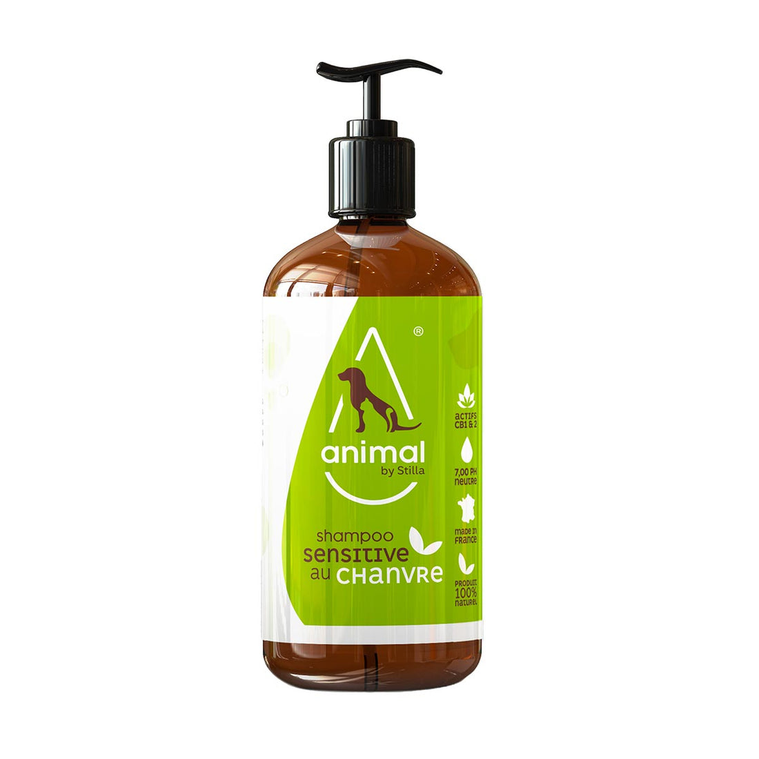 Shampooing animaux chanvre CBD peaux sensibles