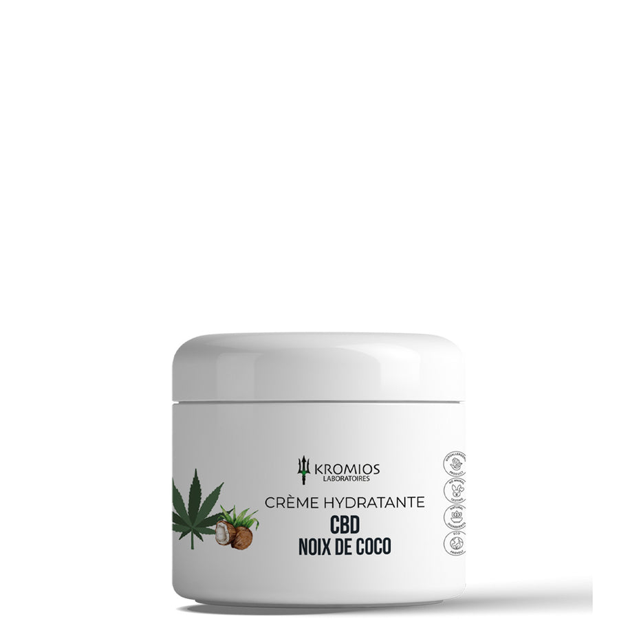 Crème hydratante CBD noix de coco