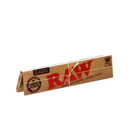 🌿 Feuilles à rouler RAW King Size Slim – Non Blanchies