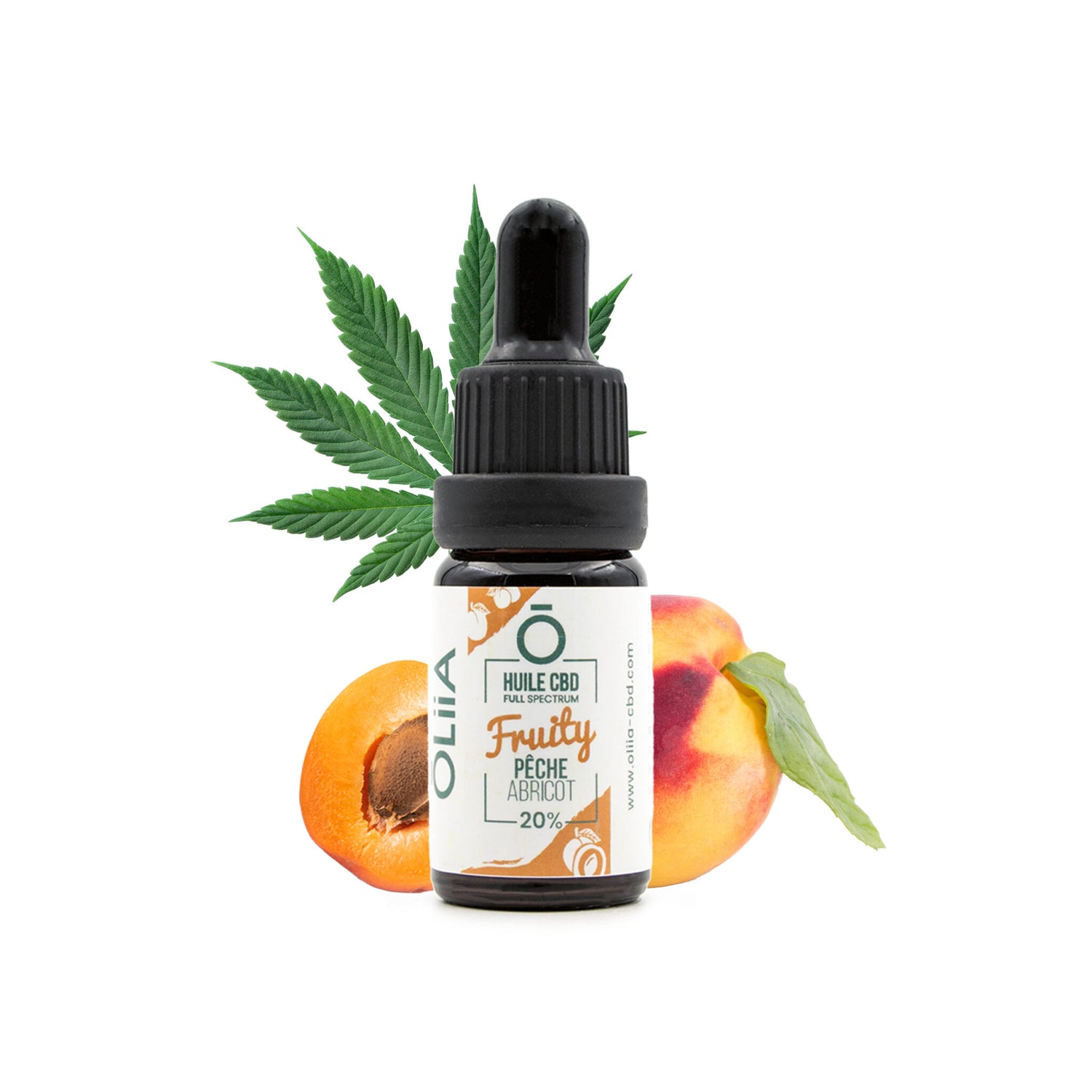 🍑 Huile CBD Full Spectrum – Pêche Abricot