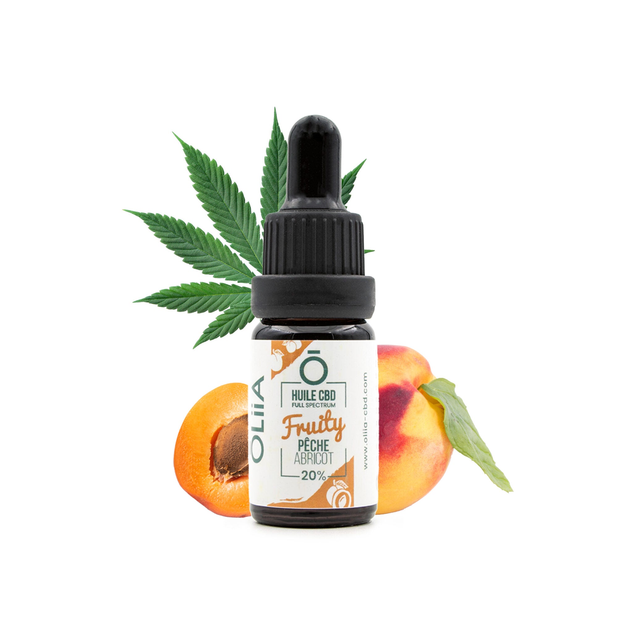 🍑 Huile CBD Full Spectrum – Pêche Abricot