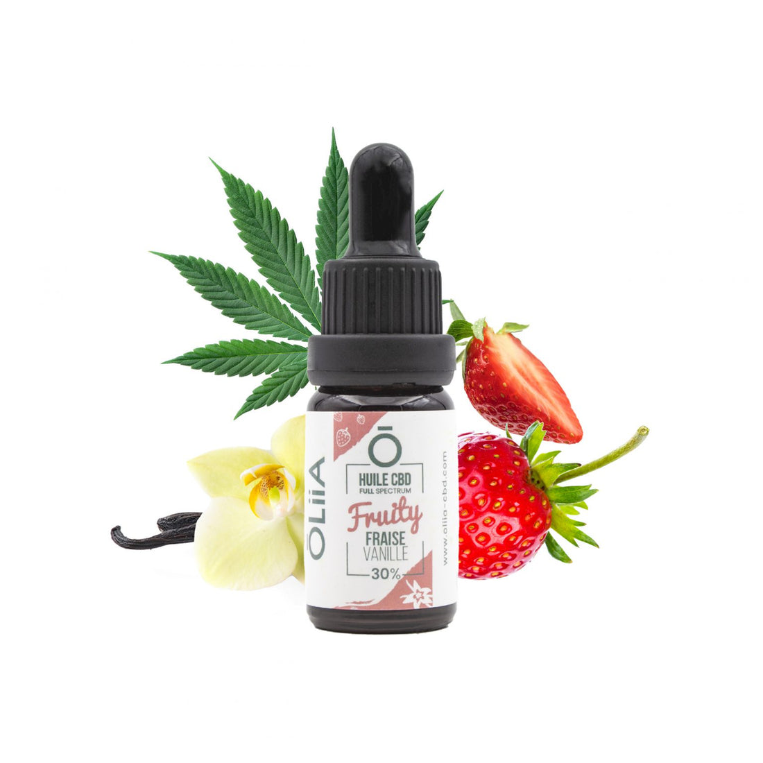 🍓 Huile CBD Full Spectrum – Fraise Vanille